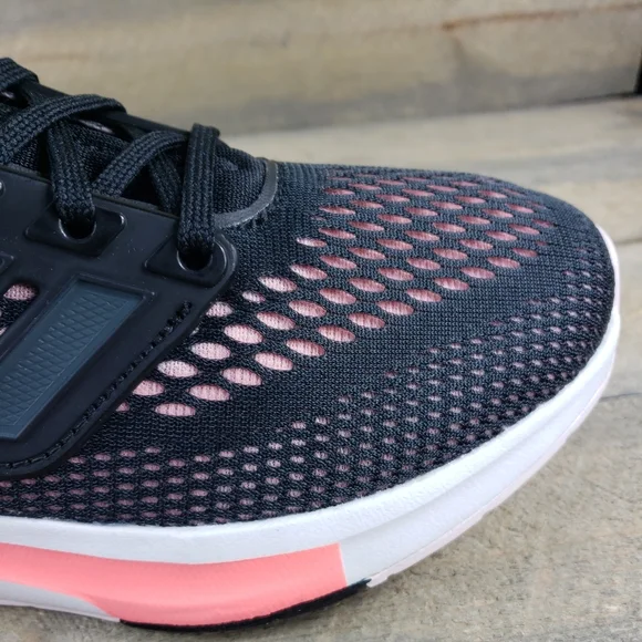 adidas EQ21 Run Women's Running Shoes Sneakers Black Pink - Picture 11 of 11